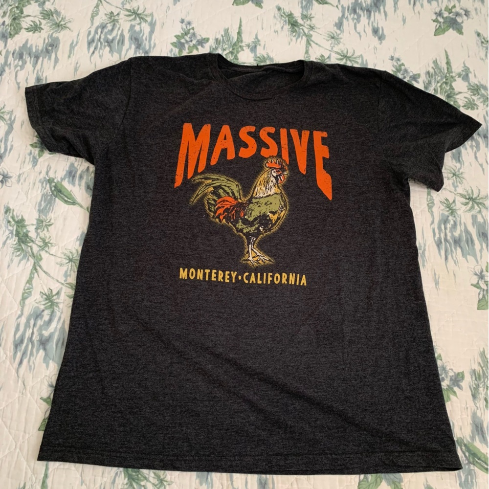Massive Rooster Monterey California Short Sleeve T Shirt XL